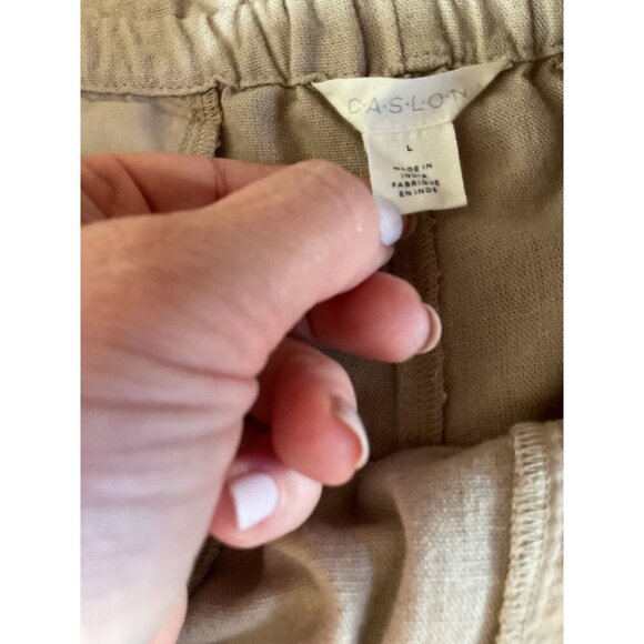 Caslon Pull On Linen Blend Jogger Pant size Large - Picture 5 of 10